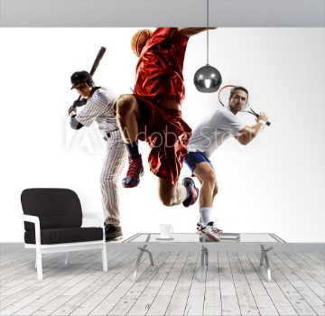 Picture of Multi sport collage baseball tennis bascketball